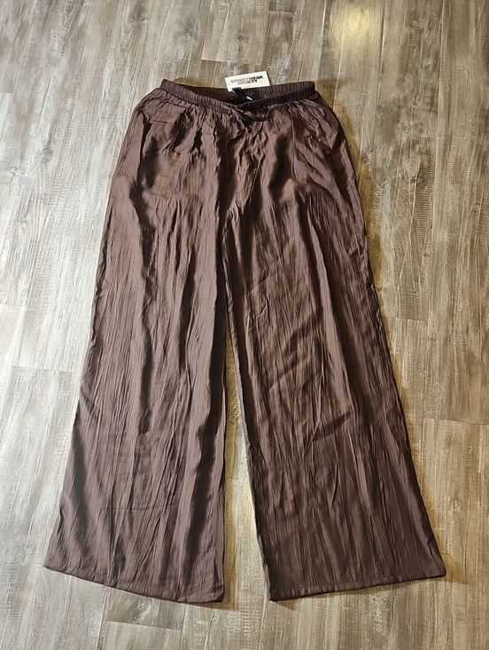 Streetwear Society Pants - NWT Streetwear Society Pants Wide Leg Pull On Medium Brown Lightweight